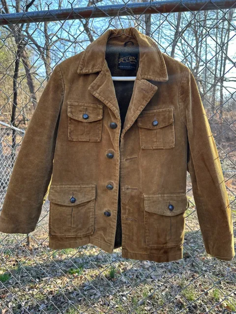 Vintage Brown Corduroy Warm Lined Chore Coat by Sears Roebuck - The Put On Shop