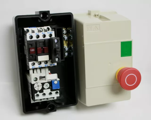 5HP 460V 3PH NHD Enclosed Motor Starter START E-STOP 6-8A Overload 440V Coil