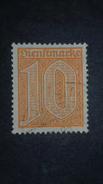 Deutsches Reich 1921, Dienstmarke Michel-Nummer 65, gestempelt.