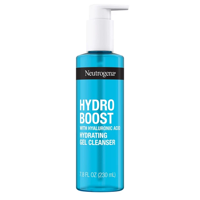 Neutrogena Hydro Boost Lightweight Hydrating Facial Gel Cleanser, Gentle Face