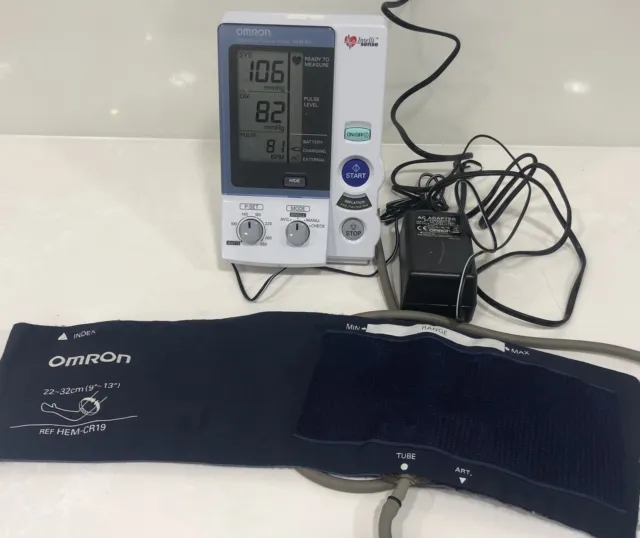 Monitor digital de presión arterial profesional Omron HEM-907 Intellisense...