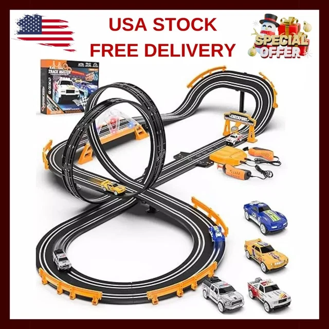 Battery Or Car Games Slot Racing Car Track Sets 28Ft Electric