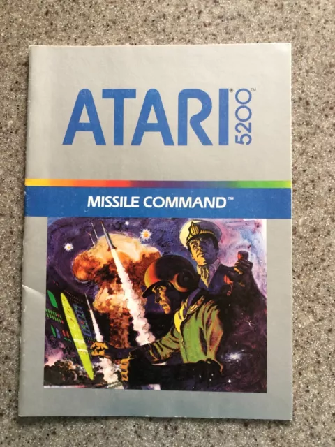 Atari 5200 manual Missile Command