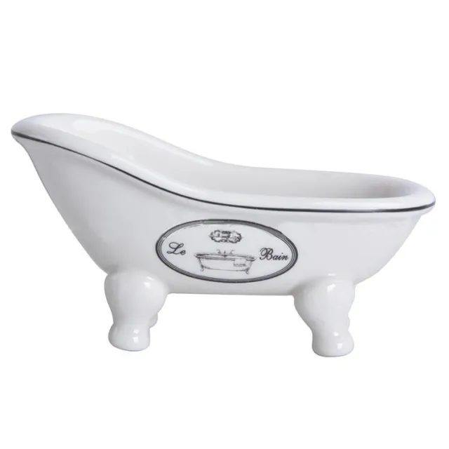 Porcelain Clawfoot Bathtub Soap Dish Soap Holder for Bathroom Shower Kitchen
