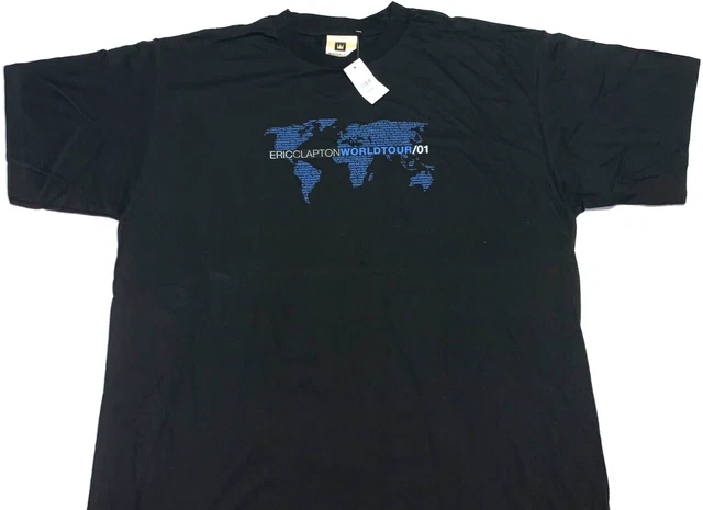T-shirt Concert Eric Clapton Tour 2001 - Taille XL Homme - Occasion Très Bon État