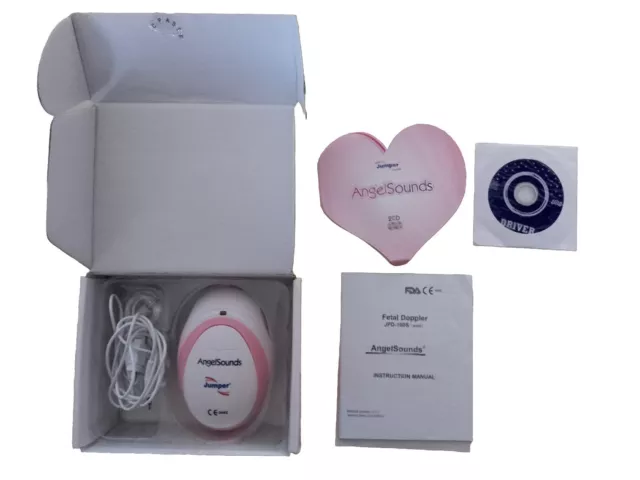 ANGELSOUNDS Baby Ultrasonic Detector Fetal Doppler Baby Heart Rate JPD-100S 2