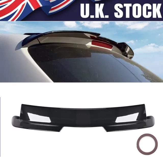 For Seat Ibiza MK4 6J 5-door 2008-2017 Gloss Black Boot Roof Spoiler Wing Lip UO