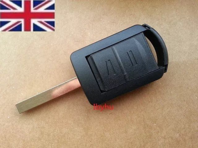 For VAUXHALL Corsa C Meriva Combo Opel Remote Key Fob Shell Case 2 Button +Blade