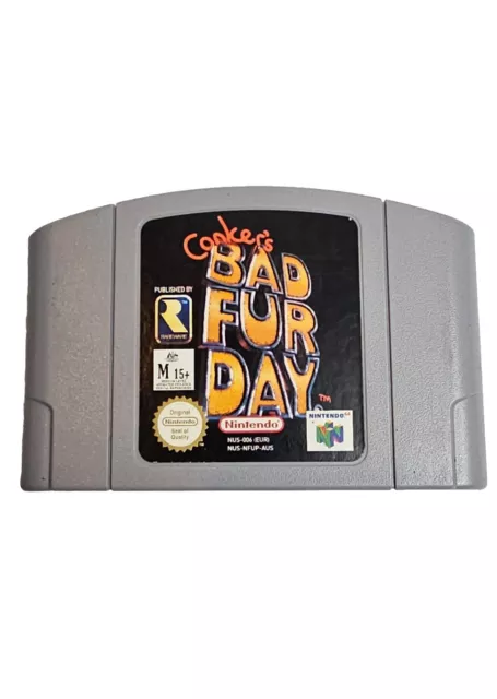CONKER S BAD FUR Day Nintendo 64 N64 Aus PAL Cartridge Tested