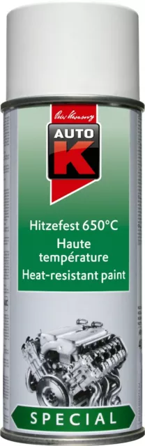 hitzefest 650°C weiß Lackspray Sprühlack Auspufflack Motorlack Grill K233042