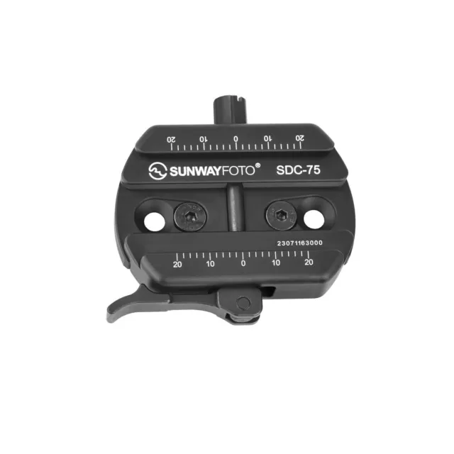 SUNWAYFOTO 75mm Universal Arca Swiss Picatinny Adapter Clamp compatible Tripod