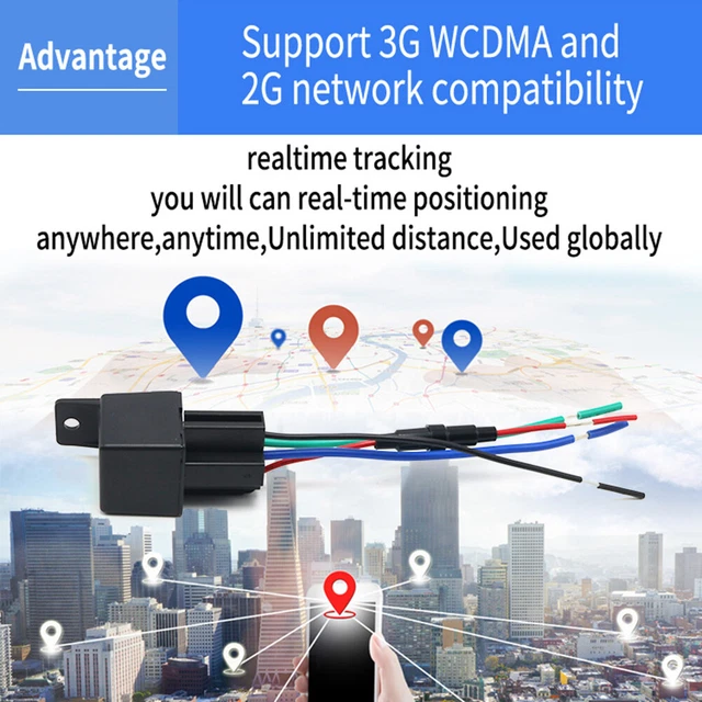 CJ720 RELAY GPS Locator Tracker for Car Motorcycle AntiTheft RealTime