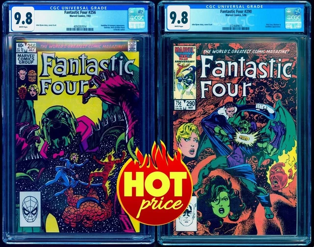 FANTASTIC FOUR 256 290 CGC 9.8 WP (SET OF 2)💎 20% OFF w FANTASTIC FOUR ANNUAL 6