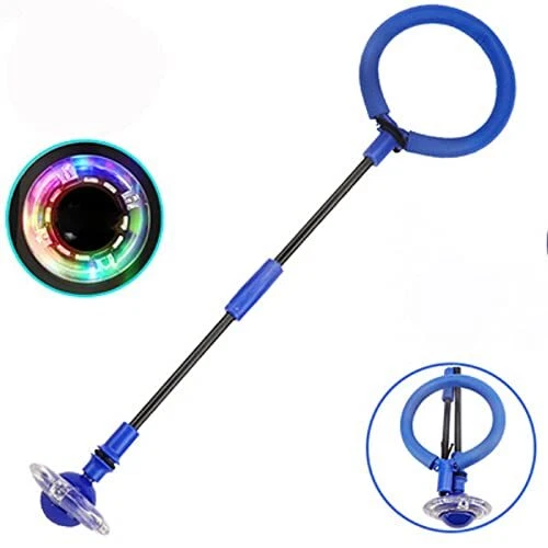 YATG Skip it Foldable Ankle Skip Ball Fitness Jump Colorful Sports Swing Blue