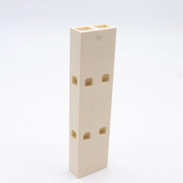 Playmobil - Poteau Fin Blanc Système X - H 120mm - 2 Rangées De Trous - Pièce 40499
