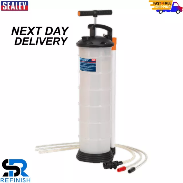 Sealey Tp69 Manual Vacuum Oil & Fluid Extractor Syphon Pump 6.5 Litre