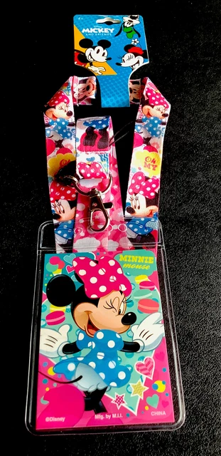Disney Trading Lanyard With 3 Minnie Mouse Pins For The New Young Traders