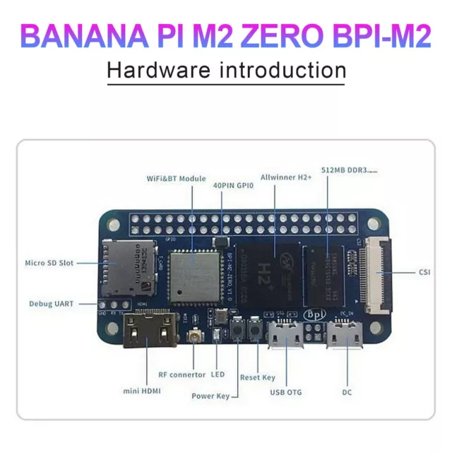 BPI-M2 Zero Quad Core Development Board Single-board Computer for Banana Pi