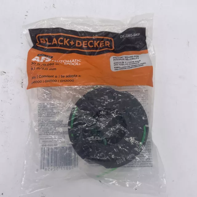 Black and Decker (3 Pack) DF-080 Dual-Line Replacement Spools # DF