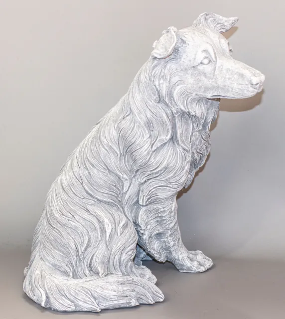 Cremation Urn Border Collie Ashes Dog Memorial Keepsake Pet Loss Grave Sculpture