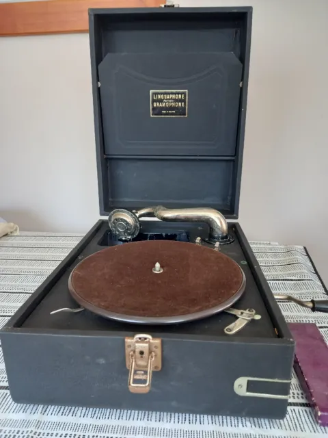 Vintage Linguaphone Gramophone