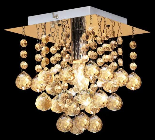 Moderne LED Kristall Tröpfchen Kronleuchter Stil Deckenleuchte Dekoration Lampe M0018