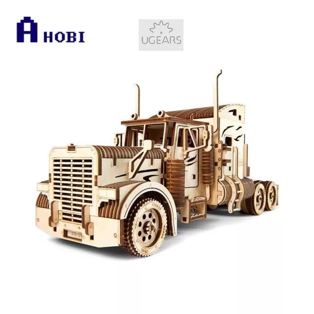 Ukraine Made UGears Wooden Heavy Boy Truck VM-03 Mechanical Vehicle Model Kit