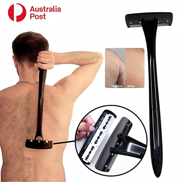 Back Hair Shaver Men Hair Removal Groomer Razor Body Trimmer Body Leg Razor Safe