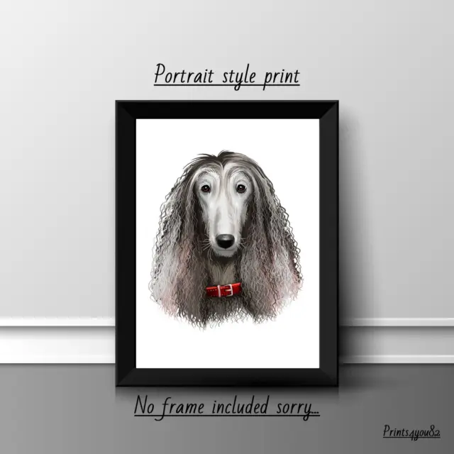 Afghan Hound  Pet Dog  A4 Picture Print Poster Wall Art Home Decor Unframed New