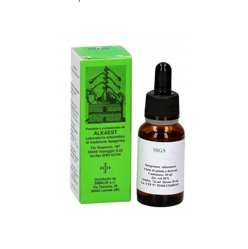 Alkaest Mgs4 Biancospino Macerato Glicerico Spagirico 20ml