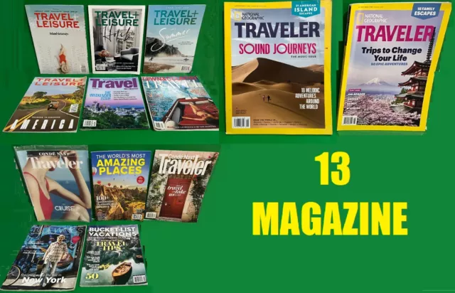 Lot/13/National Geographic Traver/Magazine/Travel Leisure