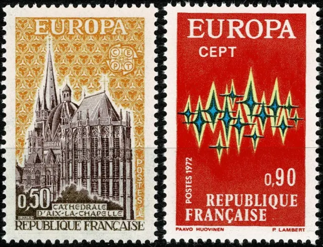 FRANCE 1972  CEPT EUROPA YT n° 1714 et 1715 Neufs ★★ luxe / MNH   (B)