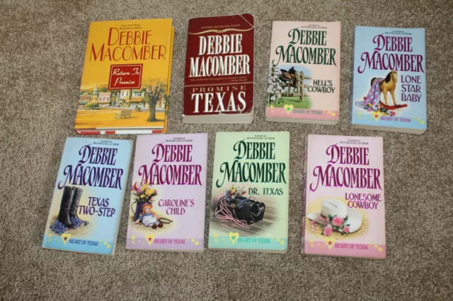 Lot 0f 8 Books - Heart of Texas by Debbie Macomber - Complete Classic Series