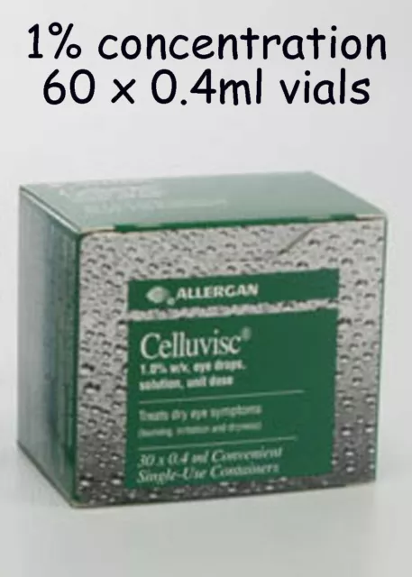 Celluvisc 1% konservierungsmittelfreie Augentropfen CARMELLOSE-NATRIUM 60 x 0,4 ml 2