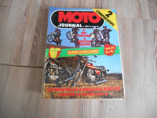 Revue Moto Journal 202 Janvier 1975
