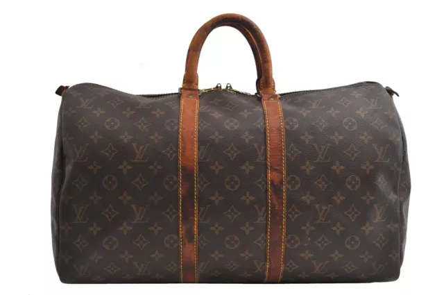 Louis Vuitton LV N48223 Damier Azur Keepall 45 Boston Travel Bag storage  bag