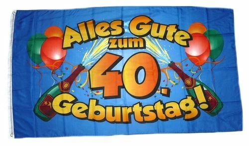 Geburtstagsfahne 60. Geburtstag – 90 X 150 Cm, Aus Polyester | Wetterfest, Mit Metallösen, Perfekt Für Draußen