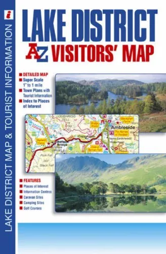 Lake District Visitors' Map by Geographers A-Z Map Company Sheet map, folded The