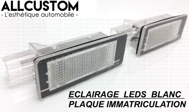 LED ECLAIRAGE BLANC XENON PLAQUE IMMATRICULATION AMPOULE pour RENAULT FLUENCE