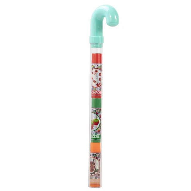 Lip Smacker Original & Best Christmas Flavored Lip Balm Candy Cane Trio- Teal...