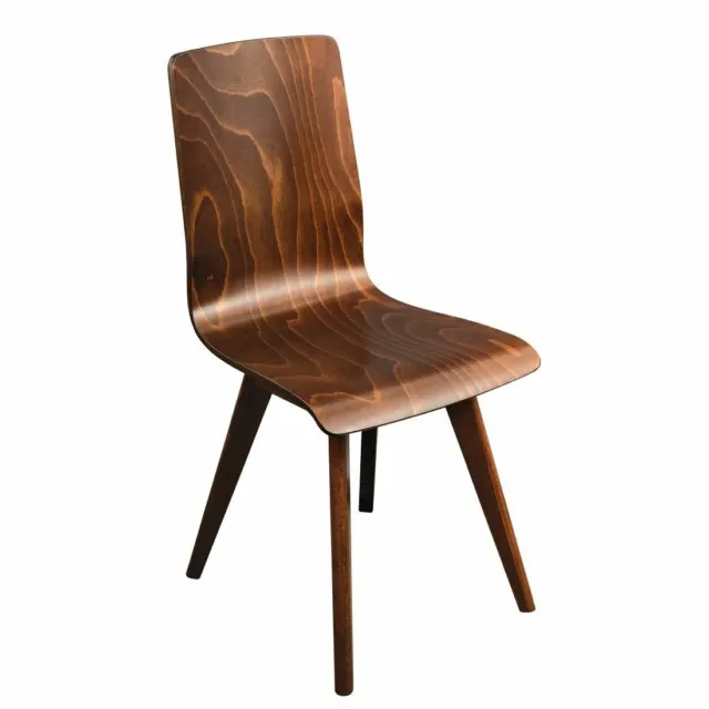Pack 2 Fameg Wooden Flow Bentwood Side Chair Kitchen Restaurant Furniture