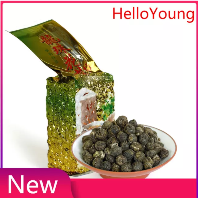 HELLOYOUNG Premium Jasmine Dragon Pearl Grüner Tee Handgerollt