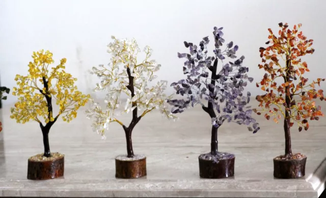 350+ Genuine Gemstones Tree Of Life HandCraft Citrine, Carnelian, Rose Quartz