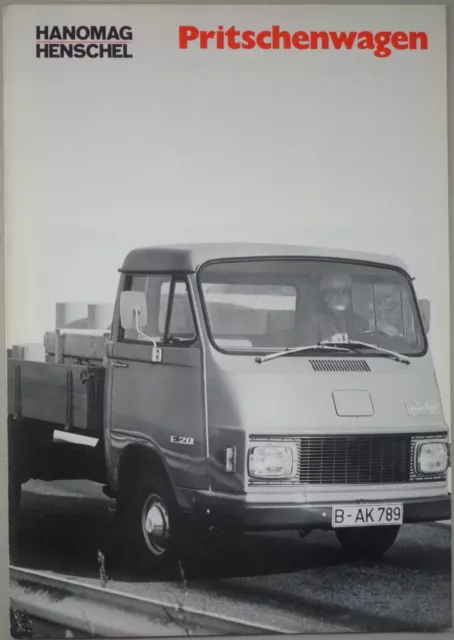 Prospectus / Brochure Hanomag Henschel Sprinter à Plateau Support 1973