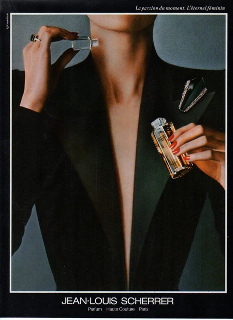 Publicité Advertising 1987  Parfum JEAN LOUIS SCHERRER haute couture