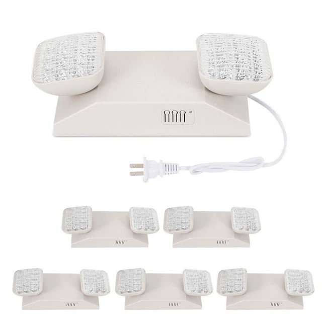 6X Fire Emergency Light LED Exit Light Battery Backup For Hotel Shopping Mall US
