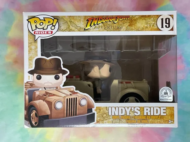 Funko Pop! Rides Indiana Jones #19 Indy's Ride Disney Park Exclusive SEE PICS C2