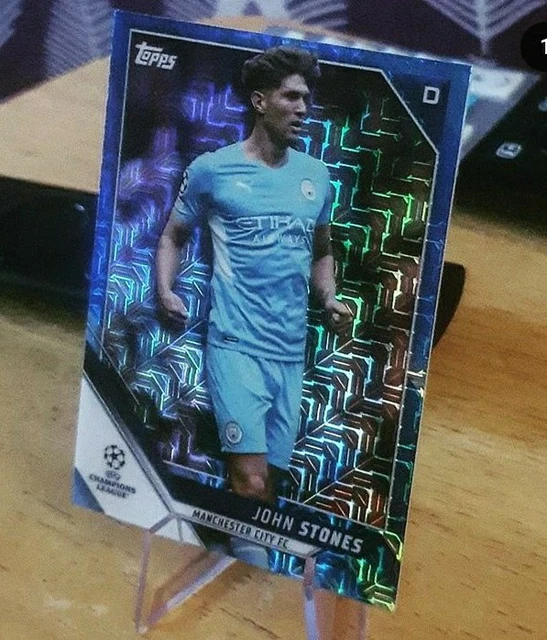 Topps UEFA Champions League Japan John Stones blau Mojo/75 Man City 2021-22