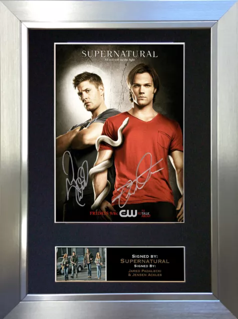 #136 SUPERNATURAL Signed Mounted Reproduction Autograph Photo Prints A4 2