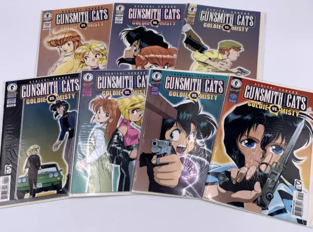 Gunsmith Cats: Goldie vs Misty #1-7 Complete Series Dark Horse Comics Bag/Board